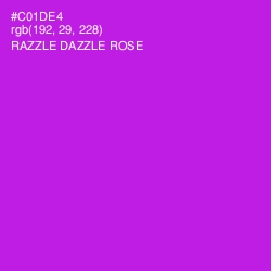 #C01DE4 - Razzle Dazzle Rose Color Image