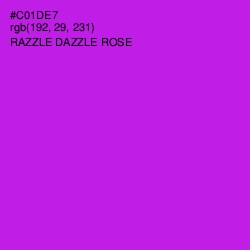 #C01DE7 - Razzle Dazzle Rose Color Image