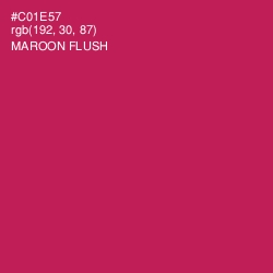 #C01E57 - Maroon Flush Color Image
