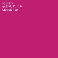 #C01E71 - Cerise Red Color Image
