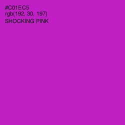 #C01EC5 - Shocking Pink Color Image