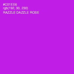 #C01EE6 - Razzle Dazzle Rose Color Image