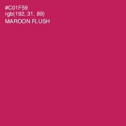 #C01F59 - Maroon Flush Color Image