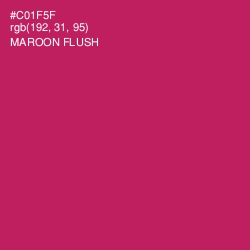 #C01F5F - Maroon Flush Color Image