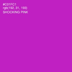 #C01FC1 - Shocking Pink Color Image