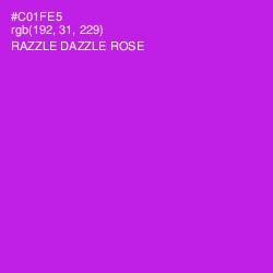 #C01FE5 - Razzle Dazzle Rose Color Image