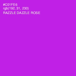 #C01FE6 - Razzle Dazzle Rose Color Image