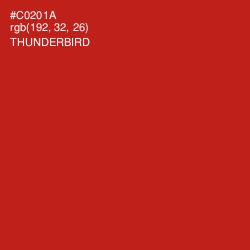 #C0201A - Thunderbird Color Image