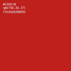 #C0201B - Thunderbird Color Image