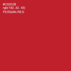 #C0202B - Persian Red Color Image