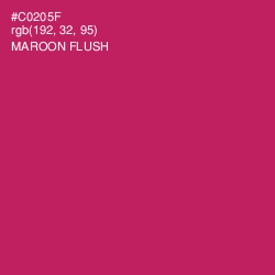 #C0205F - Maroon Flush Color Image