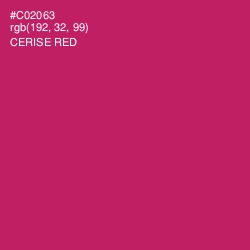 #C02063 - Cerise Red Color Image