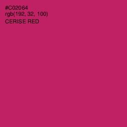 #C02064 - Cerise Red Color Image