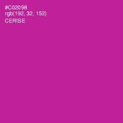 #C02098 - Cerise Color Image