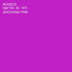 #C020C5 - Shocking Pink Color Image