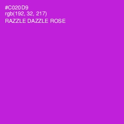 #C020D9 - Razzle Dazzle Rose Color Image