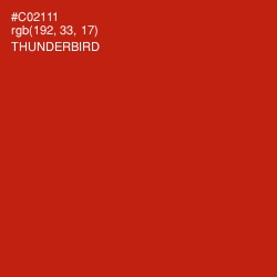 #C02111 - Thunderbird Color Image