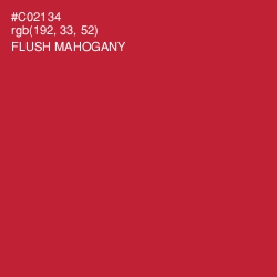 #C02134 - Flush Mahogany Color Image