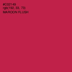 #C02149 - Maroon Flush Color Image