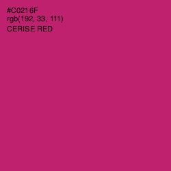 #C0216F - Cerise Red Color Image