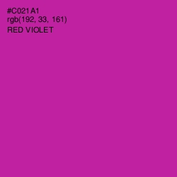 #C021A1 - Red Violet Color Image