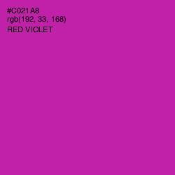 #C021A8 - Red Violet Color Image