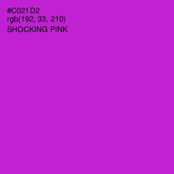 #C021D2 - Shocking Pink Color Image