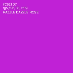 #C021D7 - Razzle Dazzle Rose Color Image