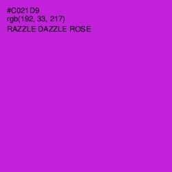 #C021D9 - Razzle Dazzle Rose Color Image