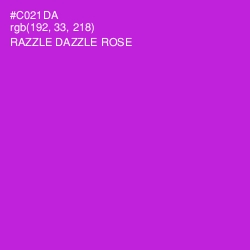 #C021DA - Razzle Dazzle Rose Color Image