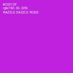 #C021DF - Razzle Dazzle Rose Color Image