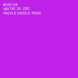 #C021E8 - Razzle Dazzle Rose Color Image