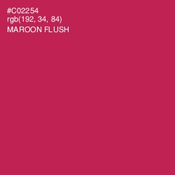 #C02254 - Maroon Flush Color Image