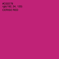 #C02278 - Cerise Red Color Image