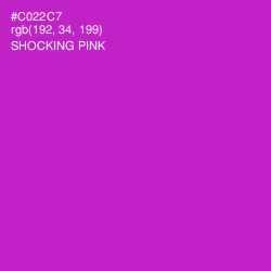 #C022C7 - Shocking Pink Color Image
