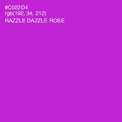 #C022D4 - Razzle Dazzle Rose Color Image