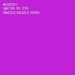 #C022D7 - Razzle Dazzle Rose Color Image