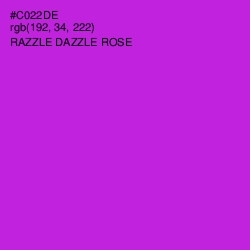 #C022DE - Razzle Dazzle Rose Color Image