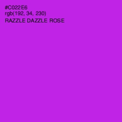 #C022E6 - Razzle Dazzle Rose Color Image