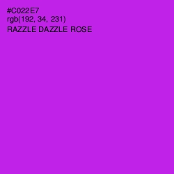 #C022E7 - Razzle Dazzle Rose Color Image