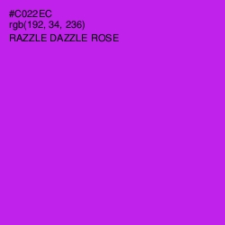 #C022EC - Razzle Dazzle Rose Color Image