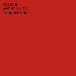 #C0231B - Thunderbird Color Image