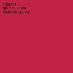 #C02344 - Maroon Flush Color Image