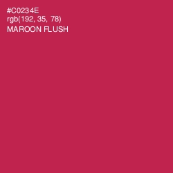 #C0234E - Maroon Flush Color Image