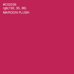 #C02356 - Maroon Flush Color Image
