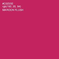 #C0235E - Maroon Flush Color Image