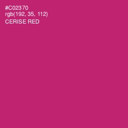 #C02370 - Cerise Red Color Image