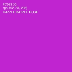 #C023D0 - Razzle Dazzle Rose Color Image