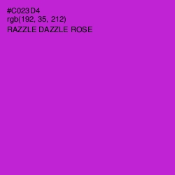 #C023D4 - Razzle Dazzle Rose Color Image