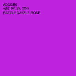 #C023E0 - Razzle Dazzle Rose Color Image